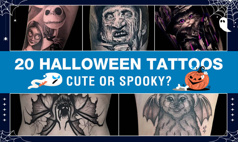 20 cute and spooky halloween tattoos