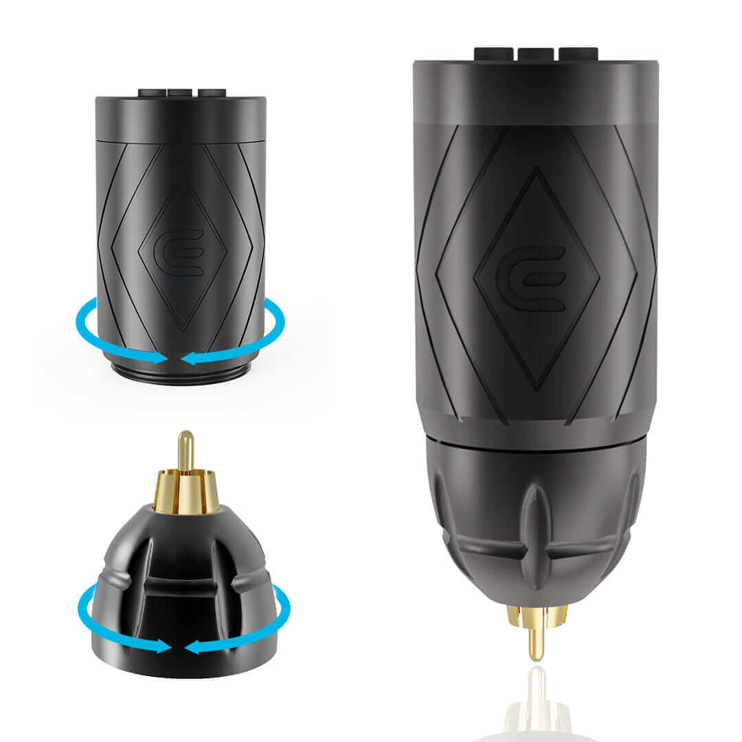 Assembly method of EMALLA GRAND Wireless Tattoo Battery Power Supply RCA Connect (1800mAh)