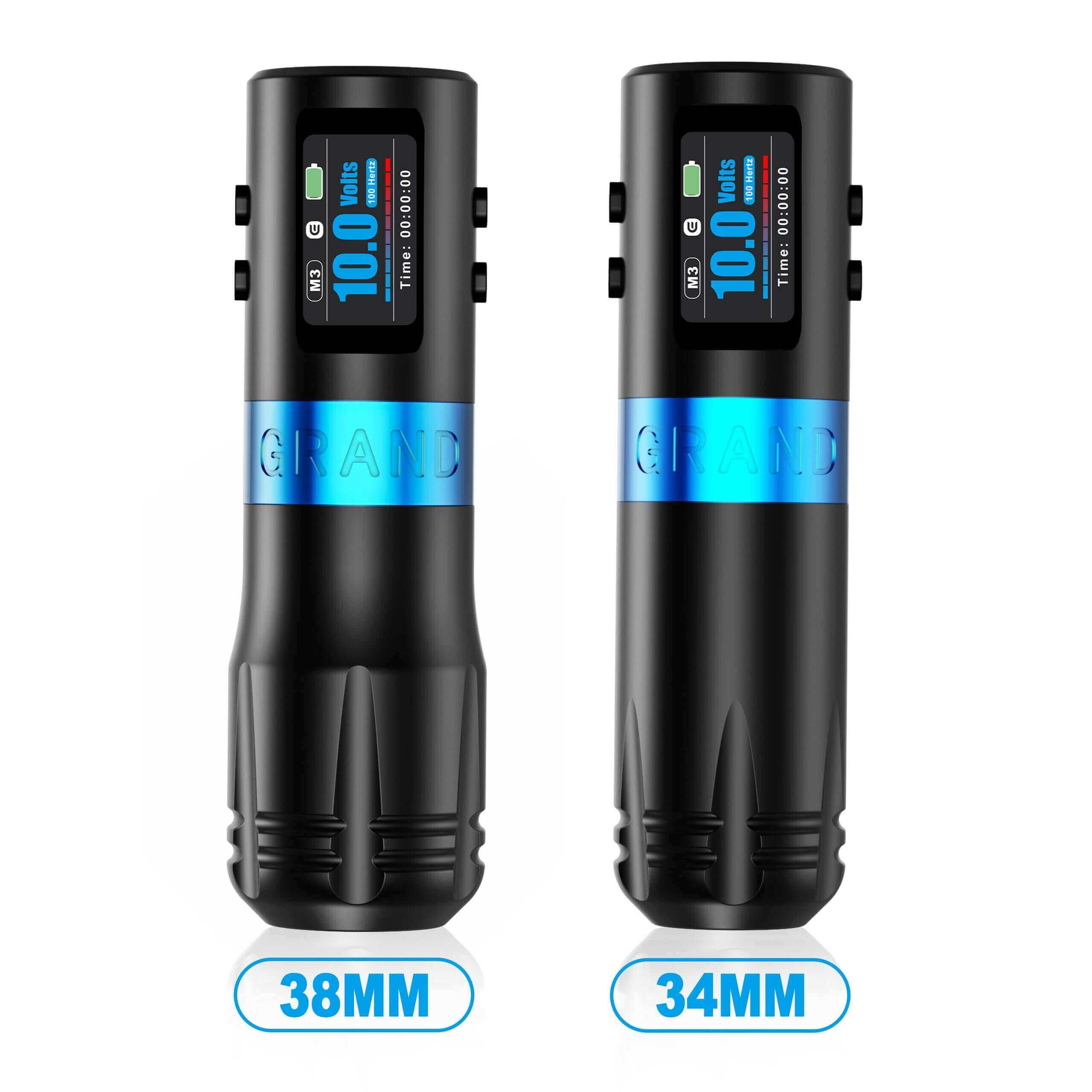 Two types of grips in EMALLA GRAND G4 Wireless Tattoo Pen Machine