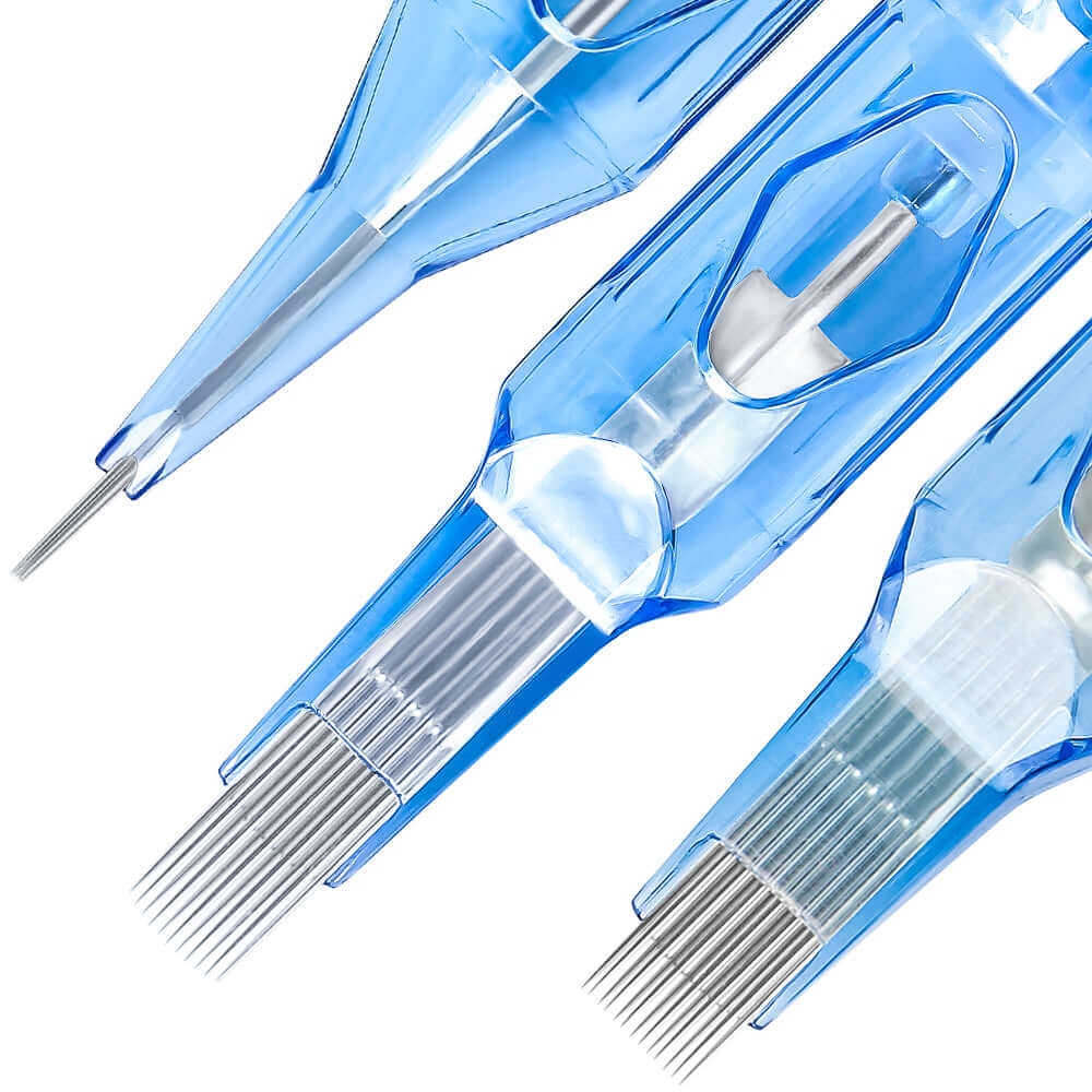 Details of the needle tips of EMALLA ELIOT Tattoo Cartridge Needles
