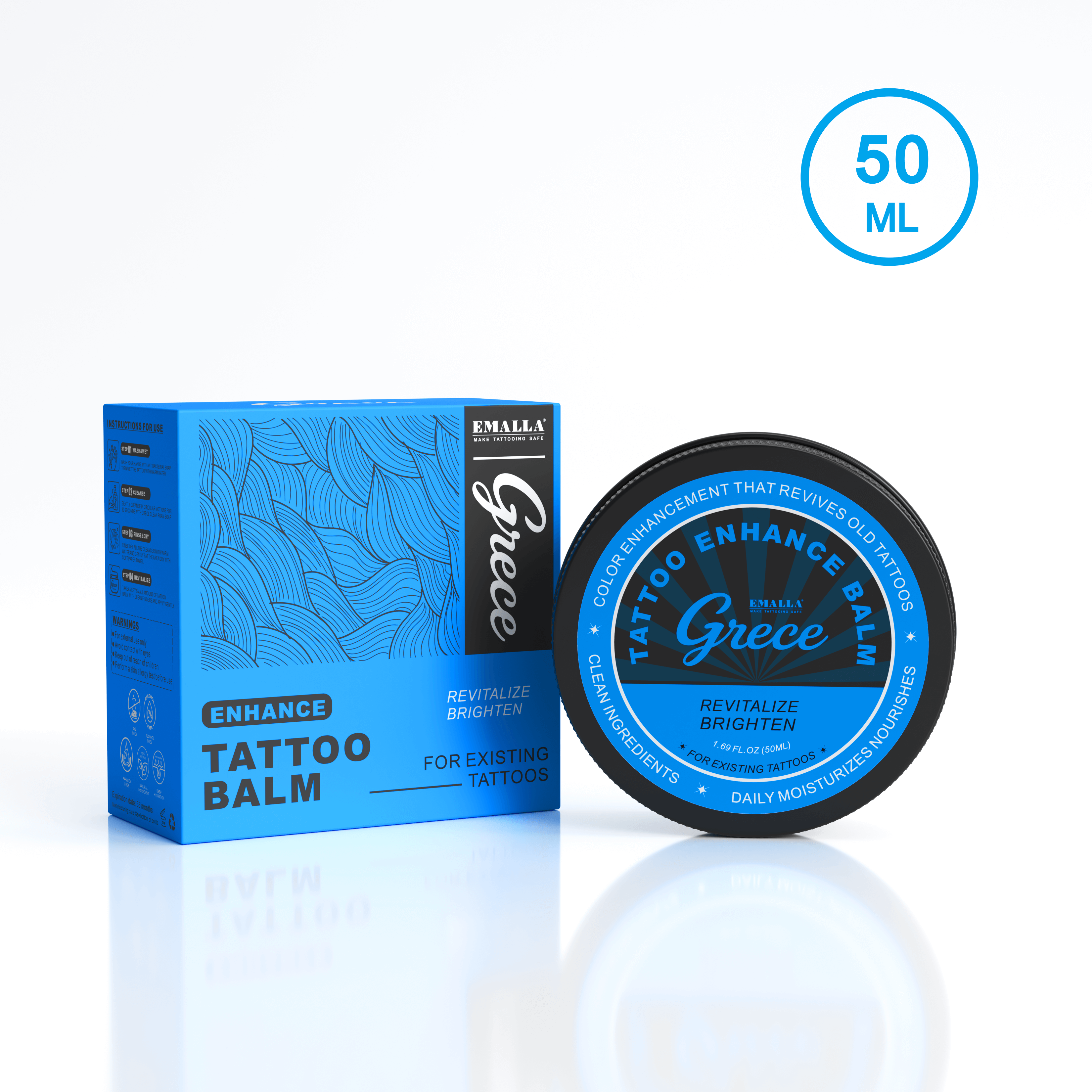 EMALLA Grece Tattoo Enhance Balm (50ml)