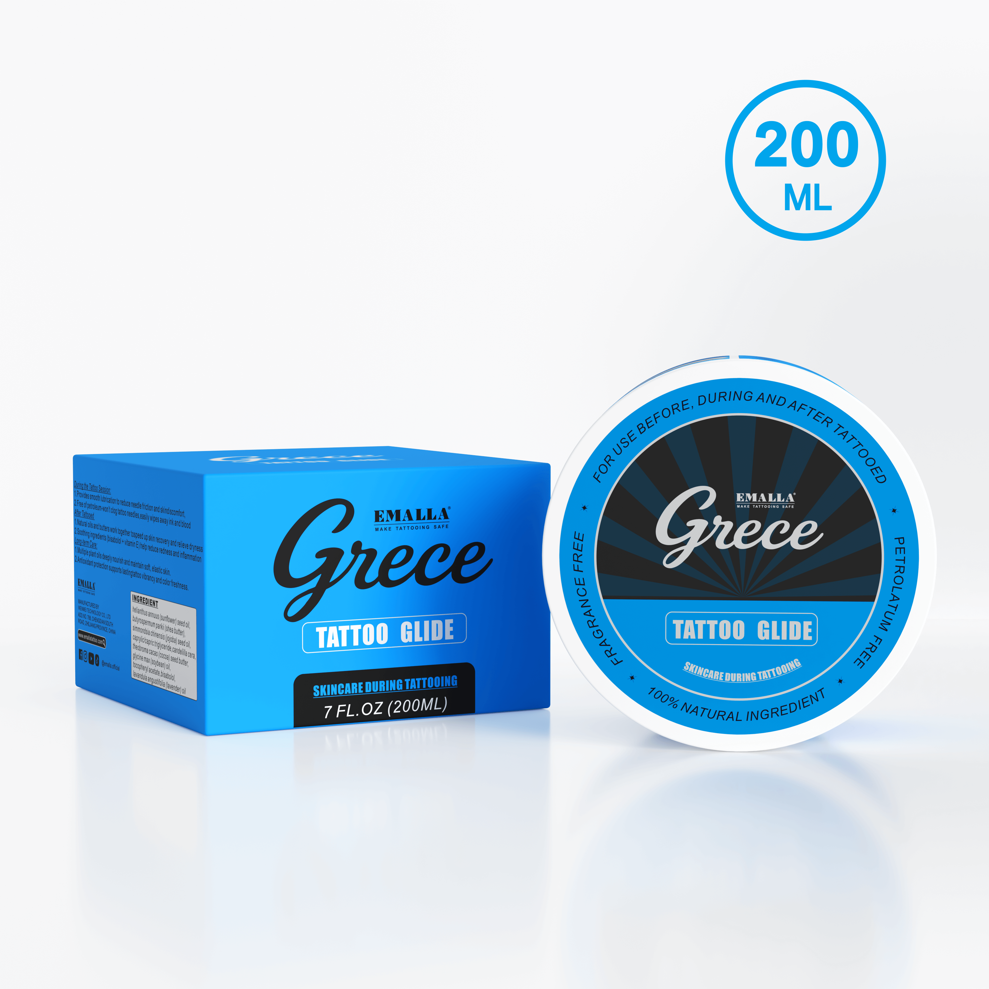 EMALLA Grece Tattoo Glide (200ml)
