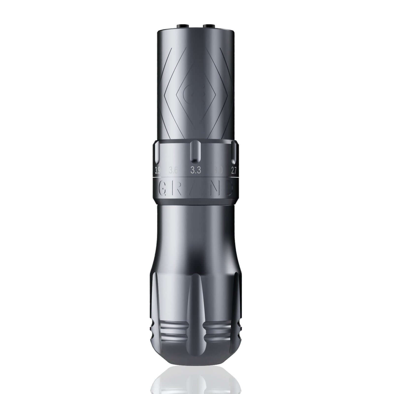 EMALLA GRAND Wireless Tattoo Pen Machine (Grey) from front view