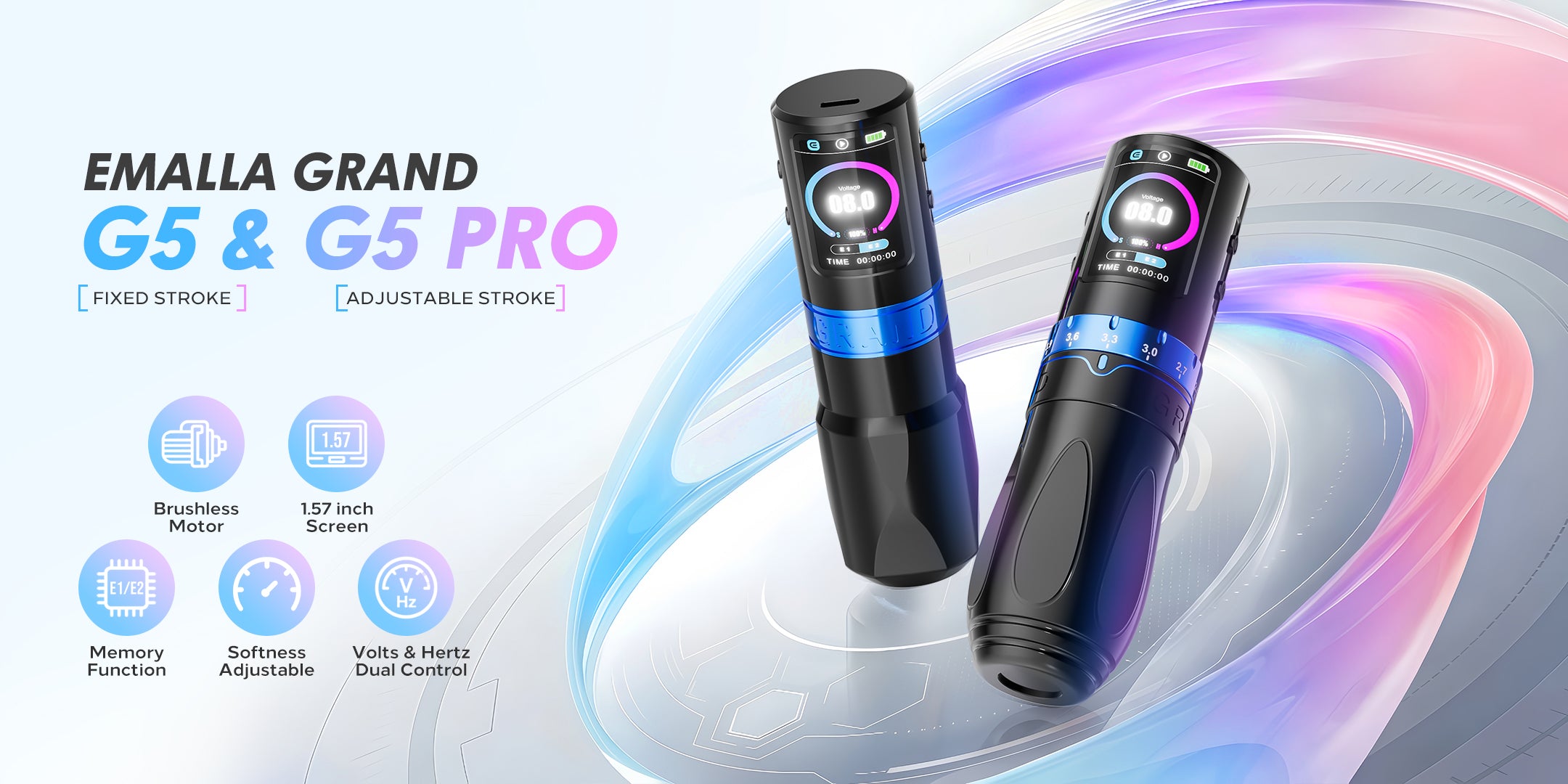 New Arrival: Emalla grand G5 & G5 Pro wireless tattoo pen machine