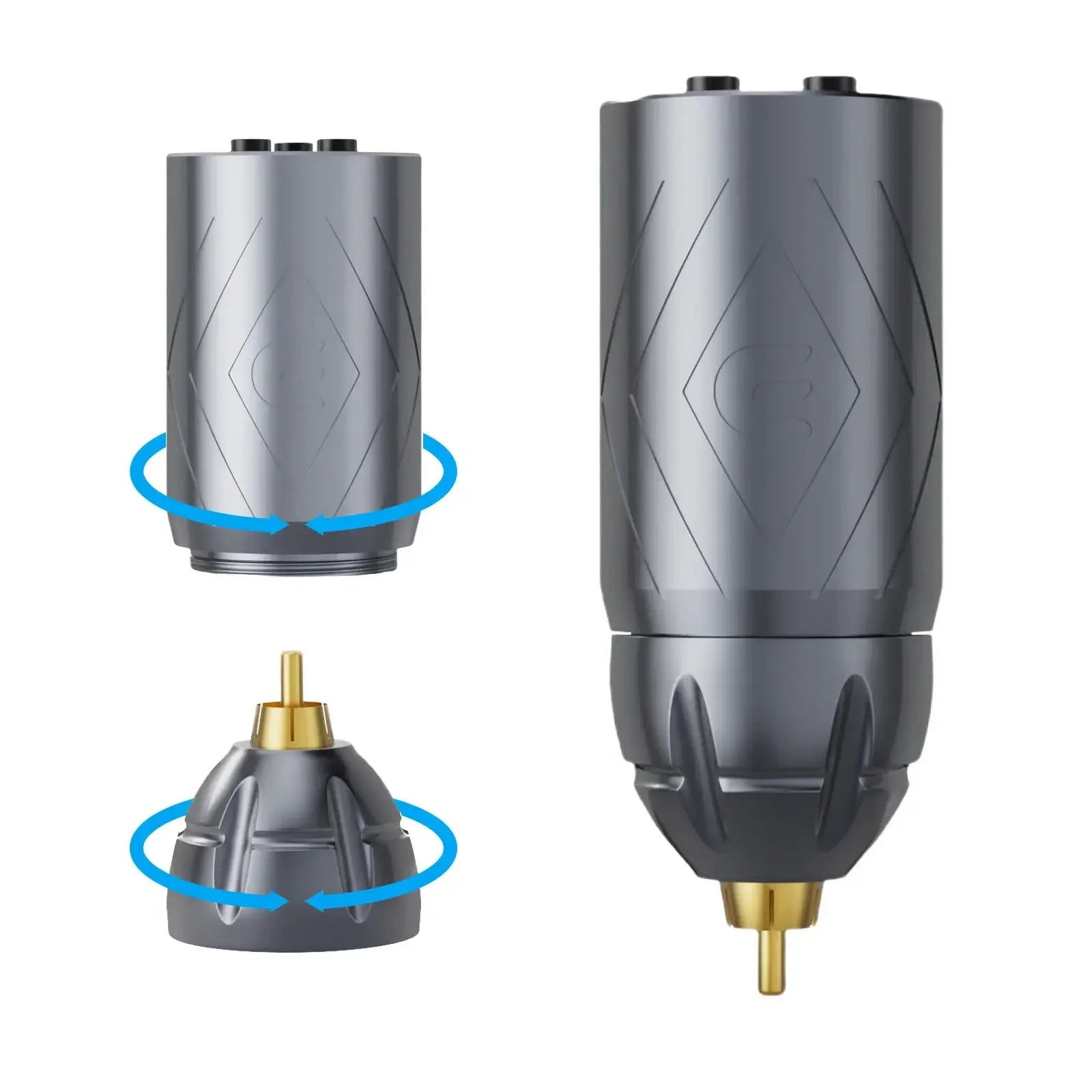 Combination diagram of EMALLA GRAND Wireless Tattoo Battery Power Supply RCA Connect 1800mAh (Grey)