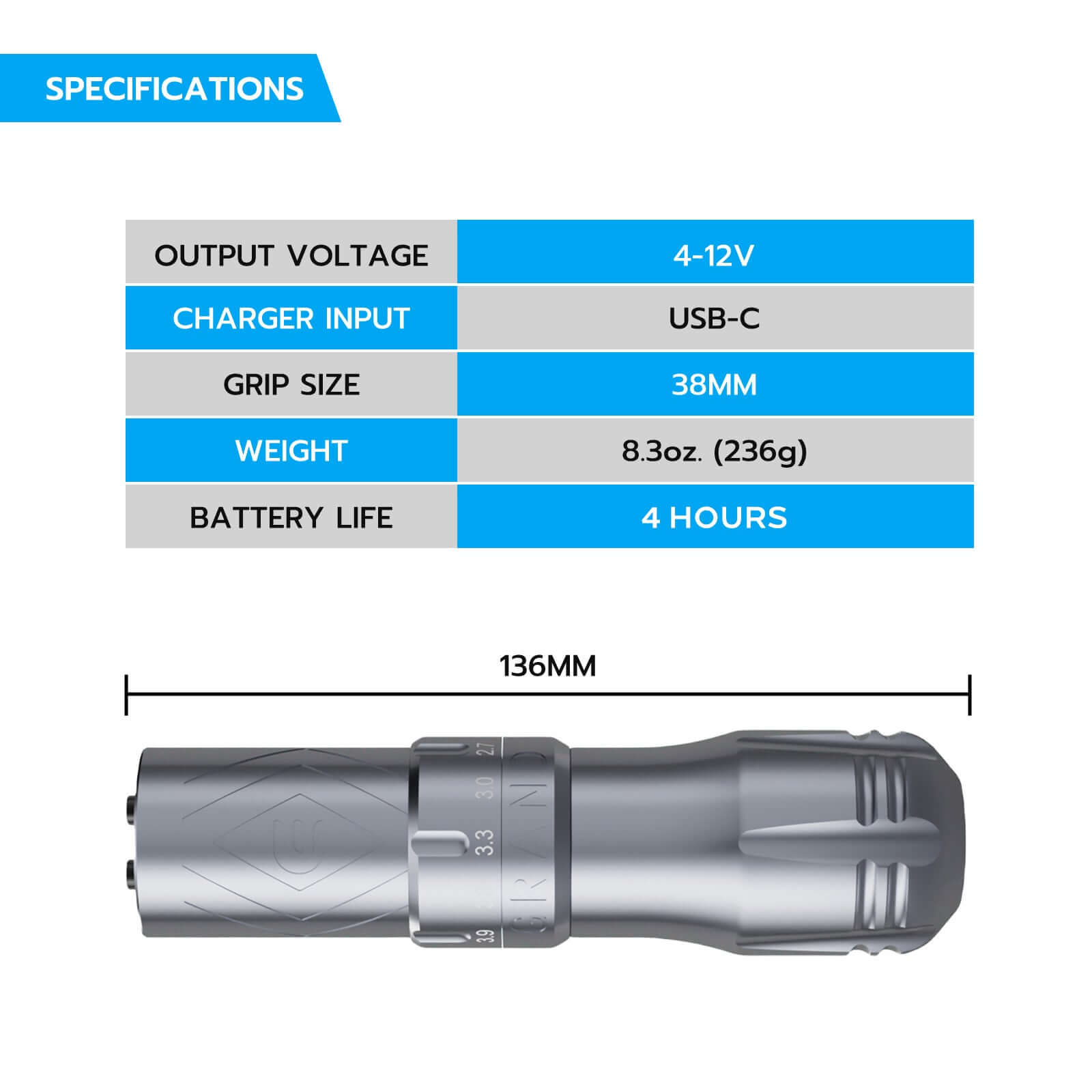 grey emalla grand G3 machine specifications