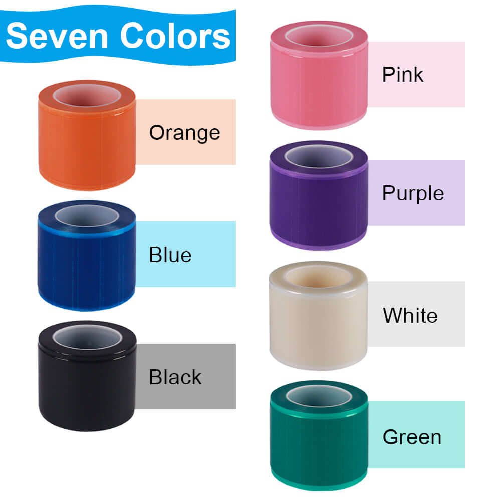 seven colors of EMALLA Tattoo Barrier Film