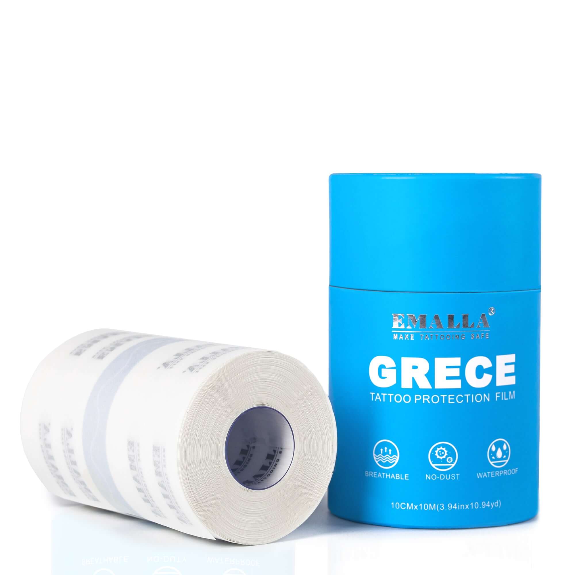 EMALLA Grece Tattoo Protection Film Roll - 10cmx10m