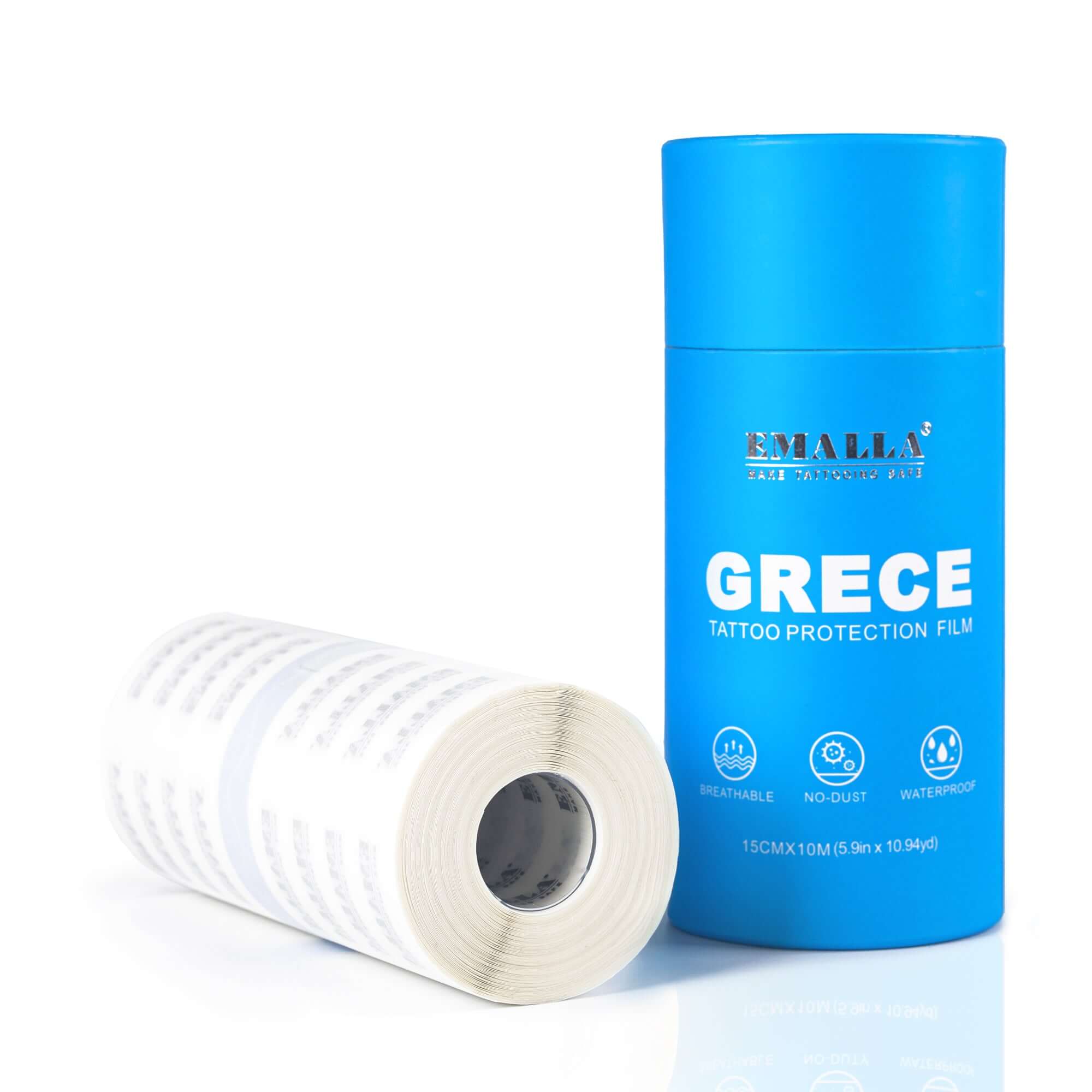EMALLA Grece Tattoo Protection Film Roll - 15cmx10m