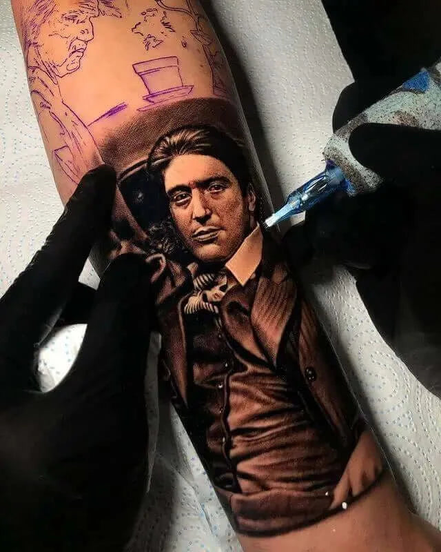 A realism tattoo work created by EMALLA ELIOT cartridges needles