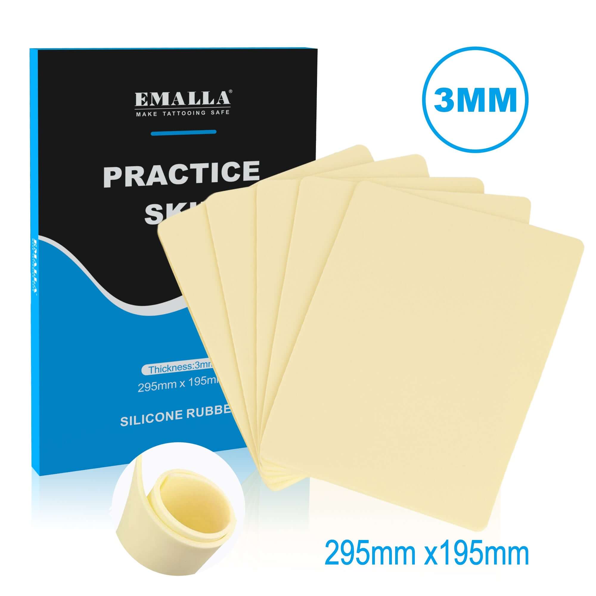 Package of EMALLA Large Tattoo Practice Skin (5PCS)