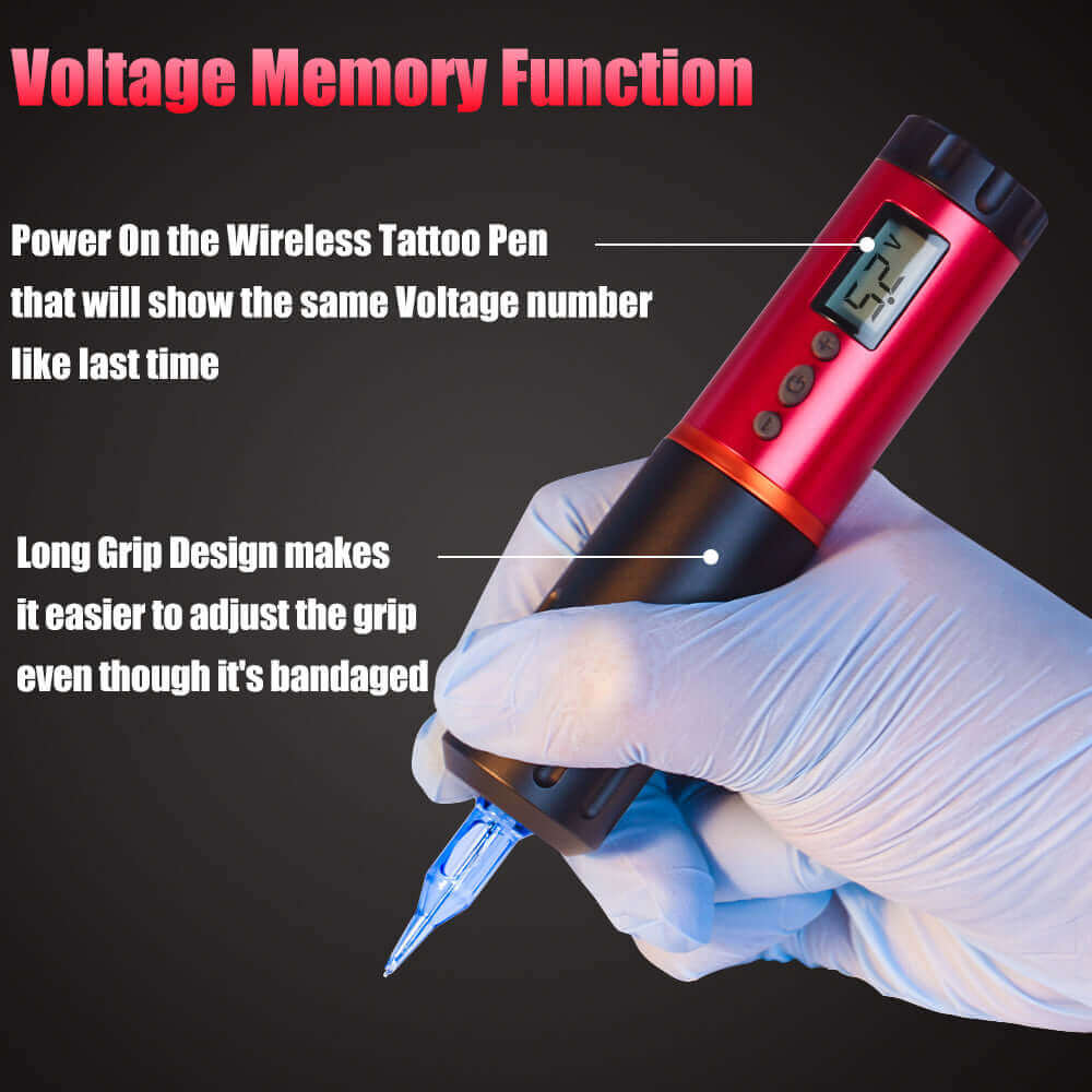 Voltage Memory Function of EMALLA EAGE Wireless Tattoo Pen Machine