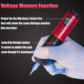 Voltage Memory Function of EMALLA EAGE Wireless Tattoo Pen Machine