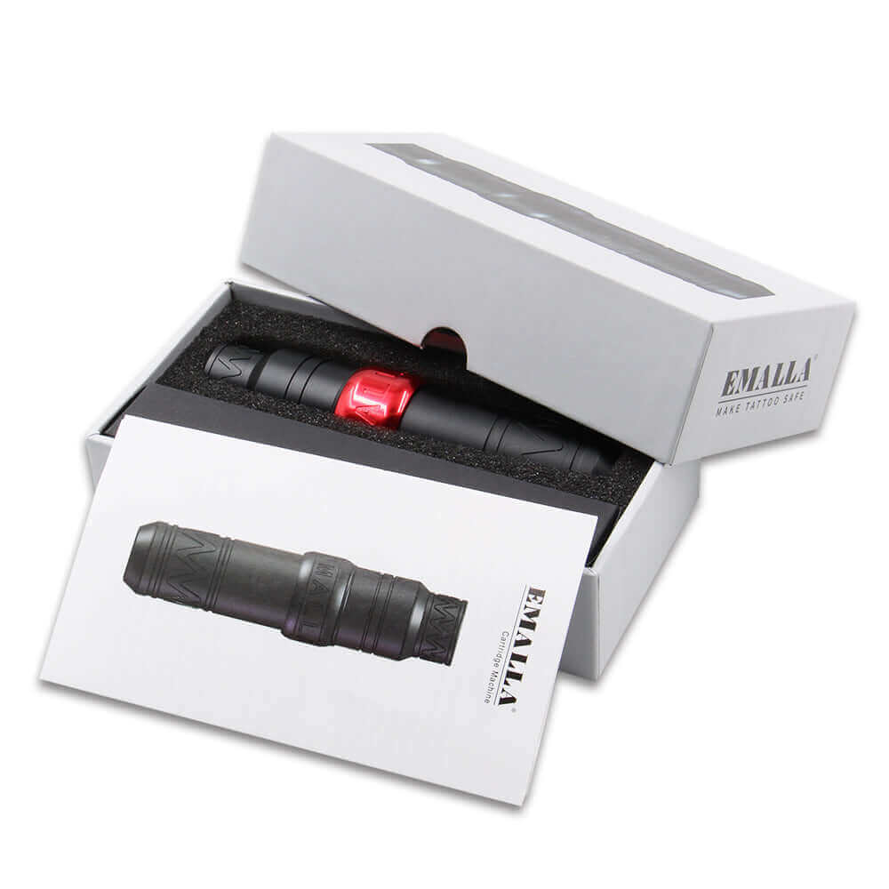 Package of EMALLA TADO Tattoo Pen Rotary Machine from front view
