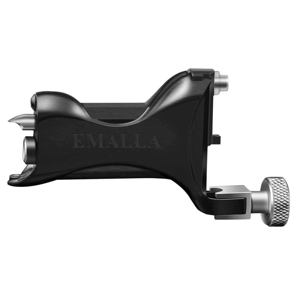 EMALLA MASCOT Rotary Tattoo Machine Black from front view
