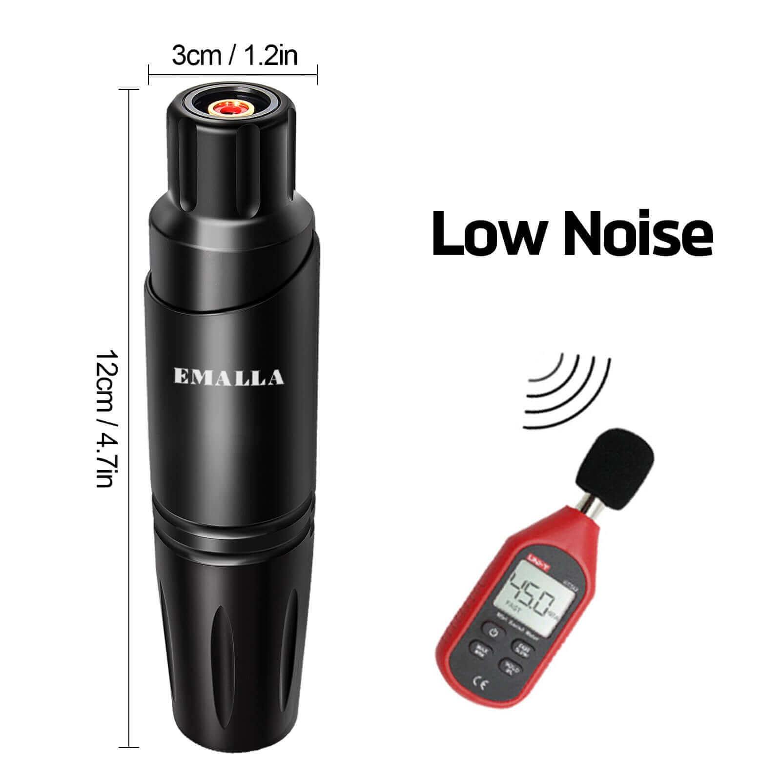 Low noise feature and parameters of EMALLA HAVO Tattoo Pen Rotary Machine