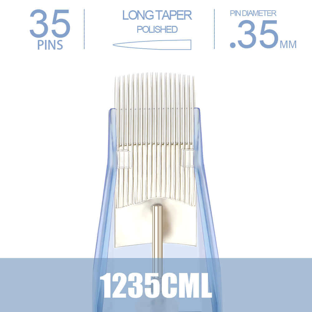 1235CML - EMALLA ELIOT Tattoo Cartridge Needles Super Magnum from front view