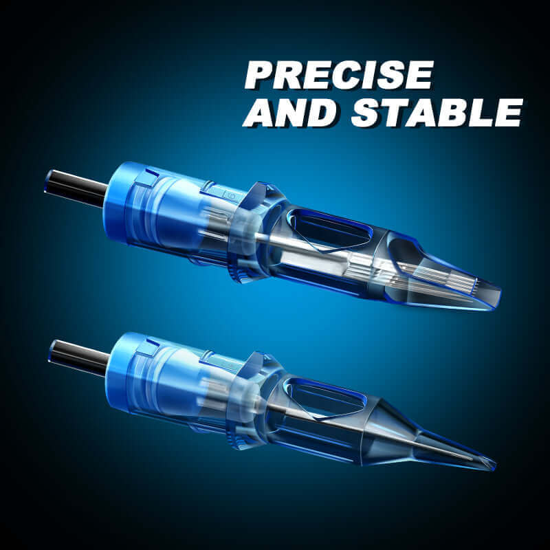 Precise and stable EMALLA ELIOT Tattoo Cartridge Needles Round Shader with details of needle bodies