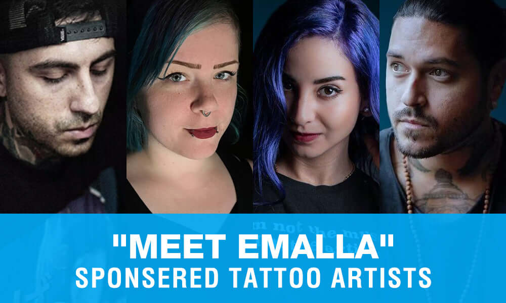 four emalla sponsored tattoo artists