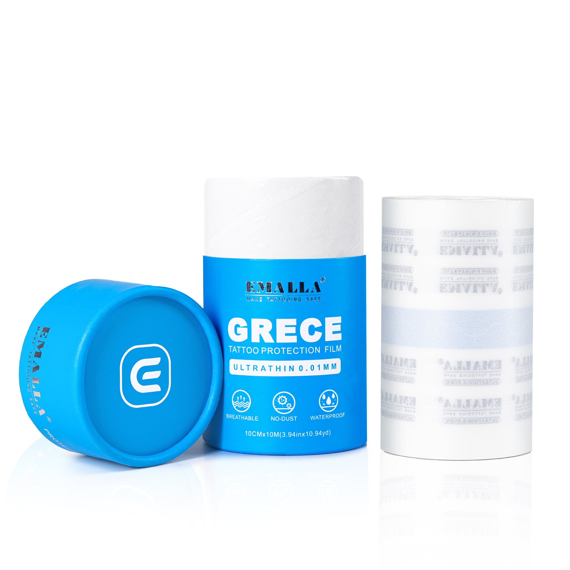 EMALLA Grece 0.01mm Tattoo Protection Film Roll (10cmx10m)