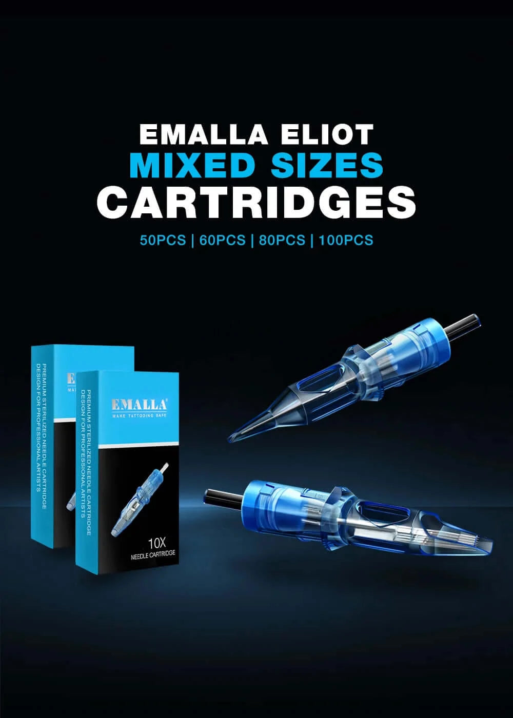 Emalla Eliot Mixed Sizes Cartridge Needles on sale on Emalla Official Website now