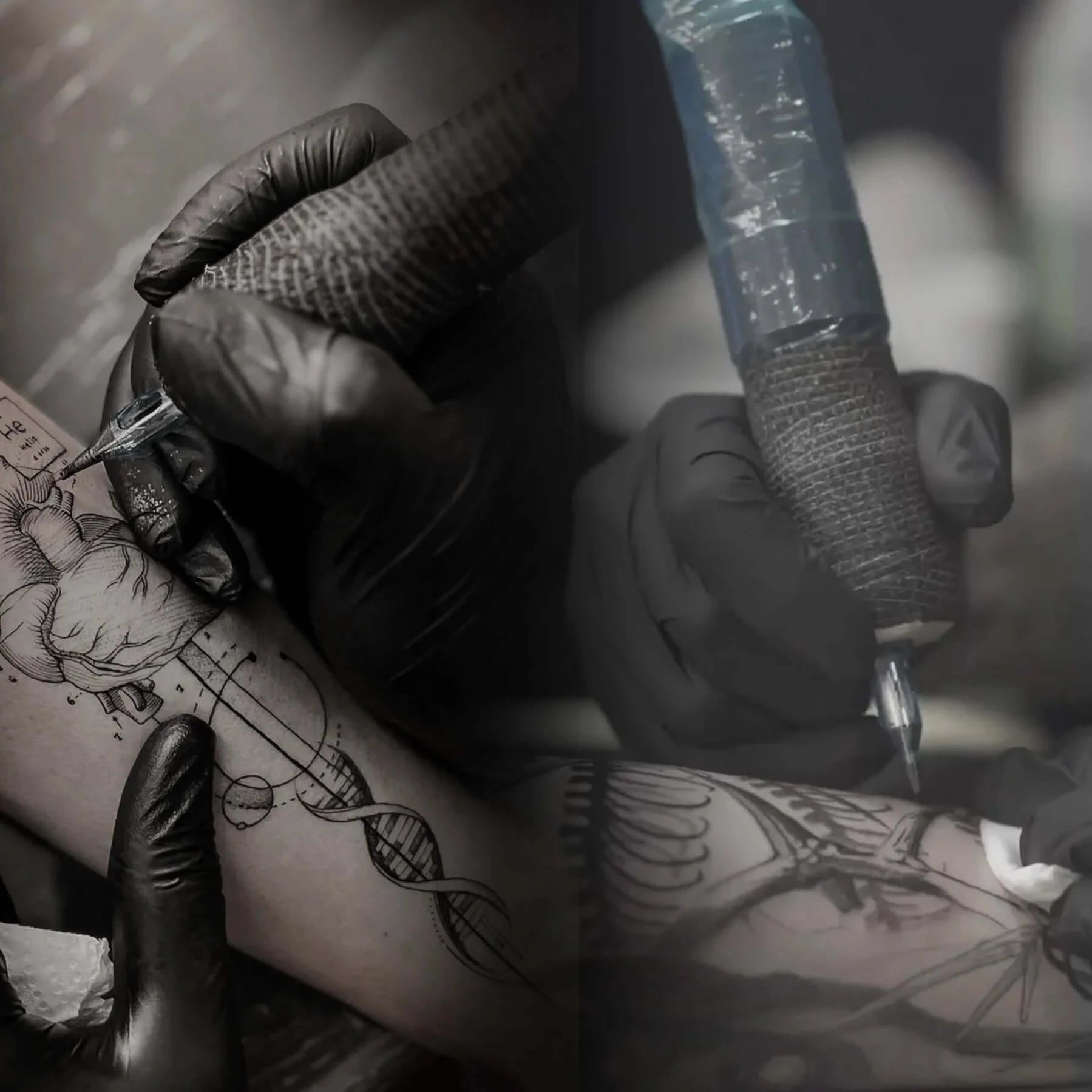 A fantastic tattoo artwork is made by Emalla products