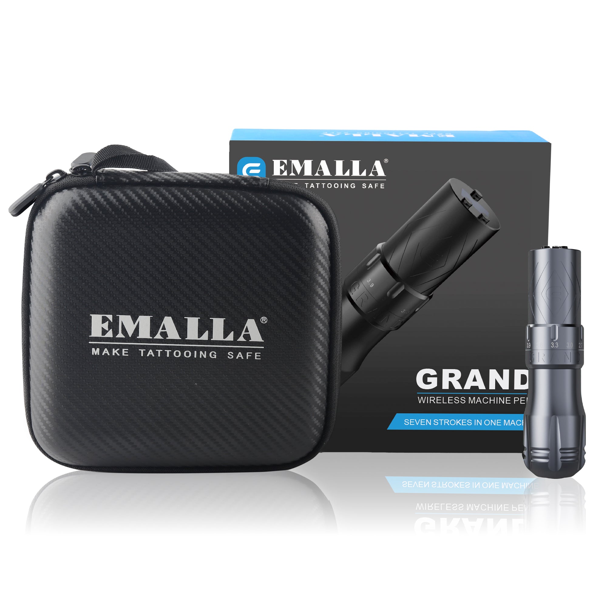 EMALLA GRAND Wireless Tattoo Pen Machine (Grey)