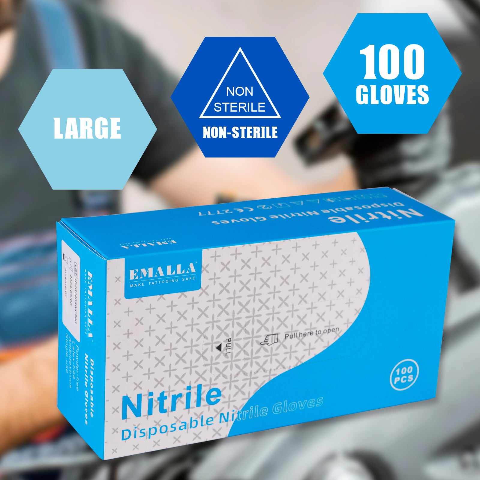 EMALLA Disposable Nitrile Gloves