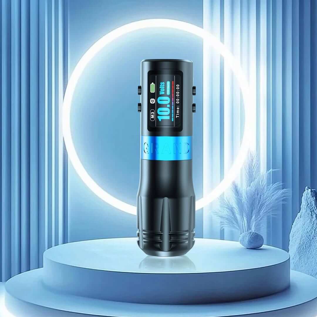 EMALLA GRAND G4 Wireless Tattoo Pen Machine from front view