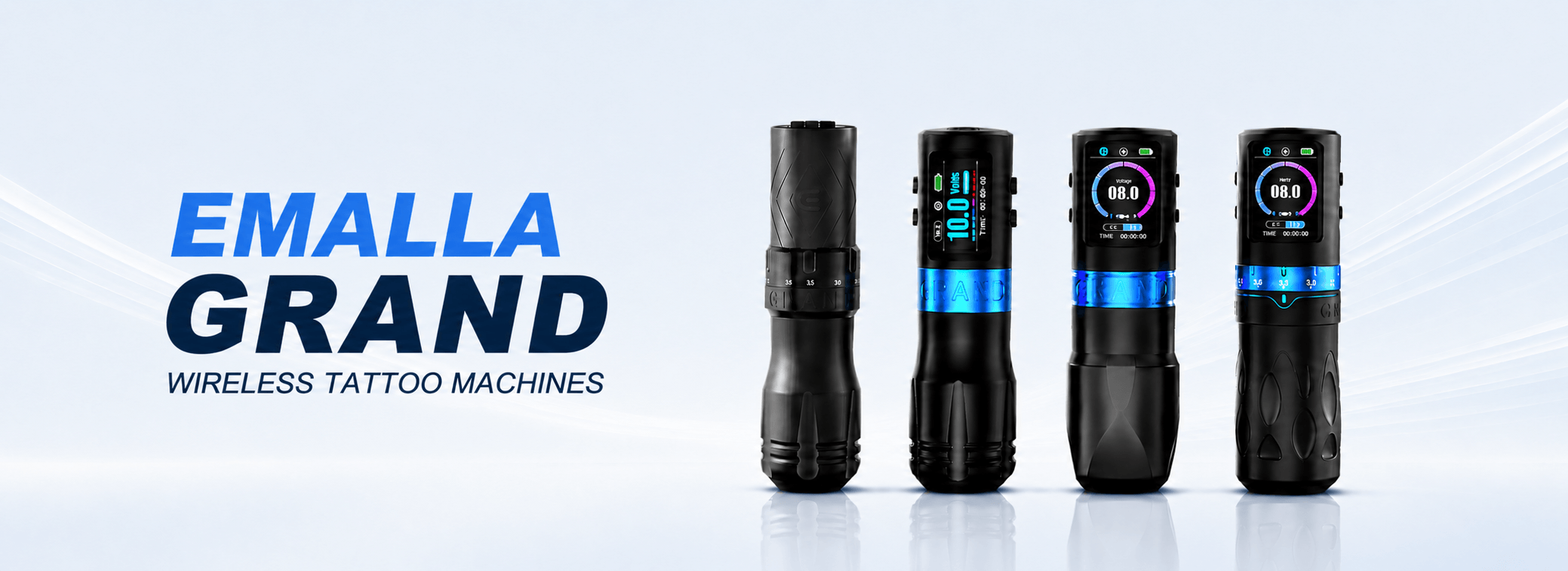 EMALLA Grand wireless tattoo machines collection for professional tattoo artists