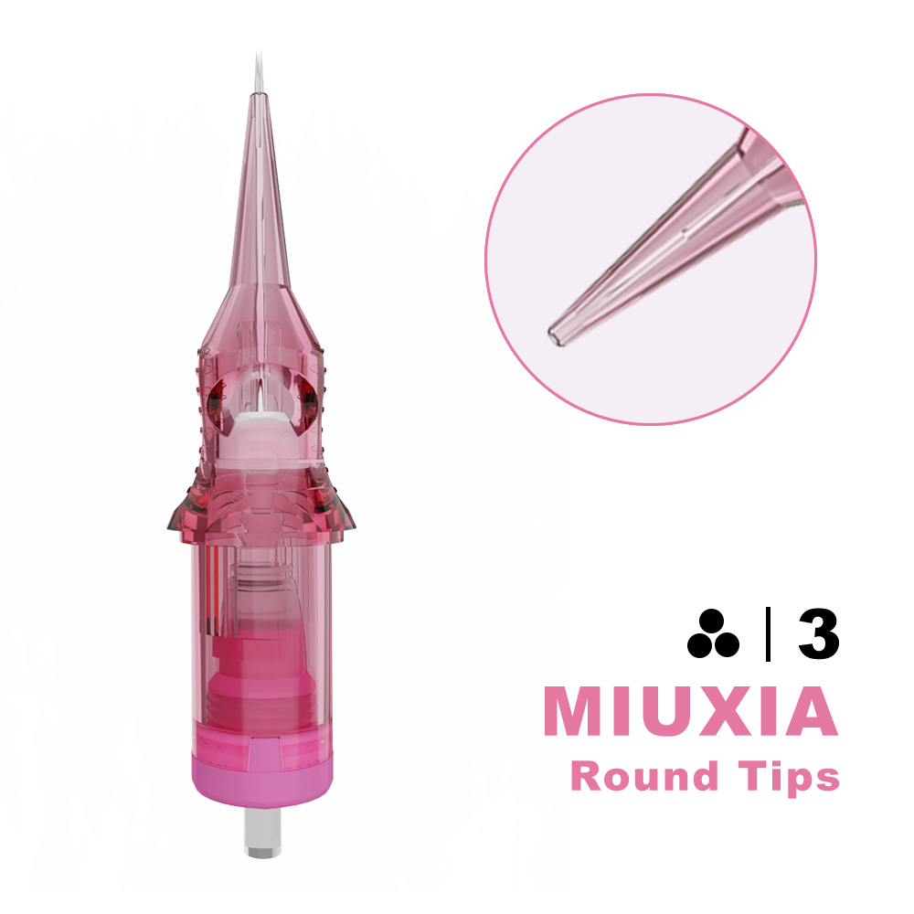 MIUXIA PMU Premium Cartridges V Tips Round Shader 20PCS