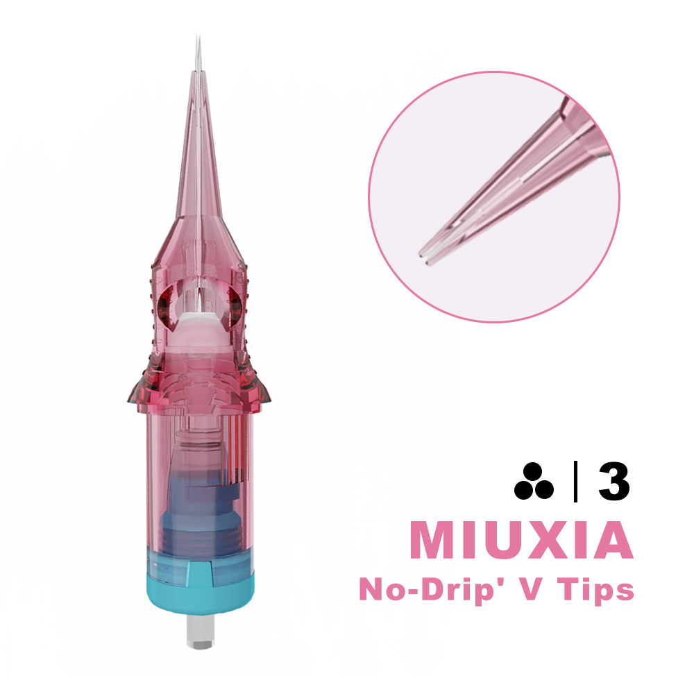 MIUXIA PMU Premium Cartridges V Tips Round Liner 20PCS