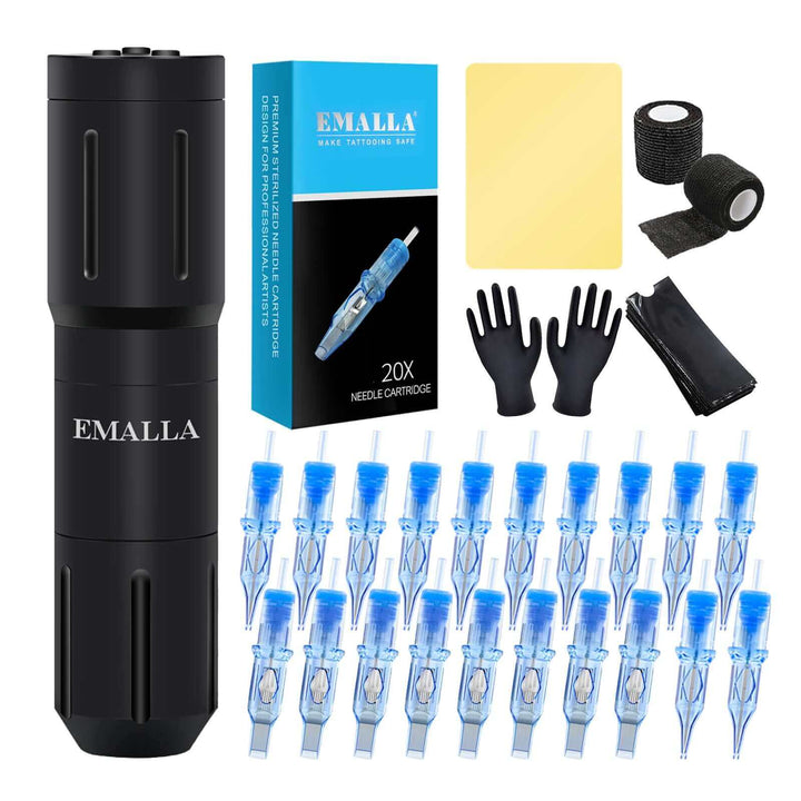 Whole products of EMALLA AVON Wireless Tattoo Pen Machine Basic Bundle