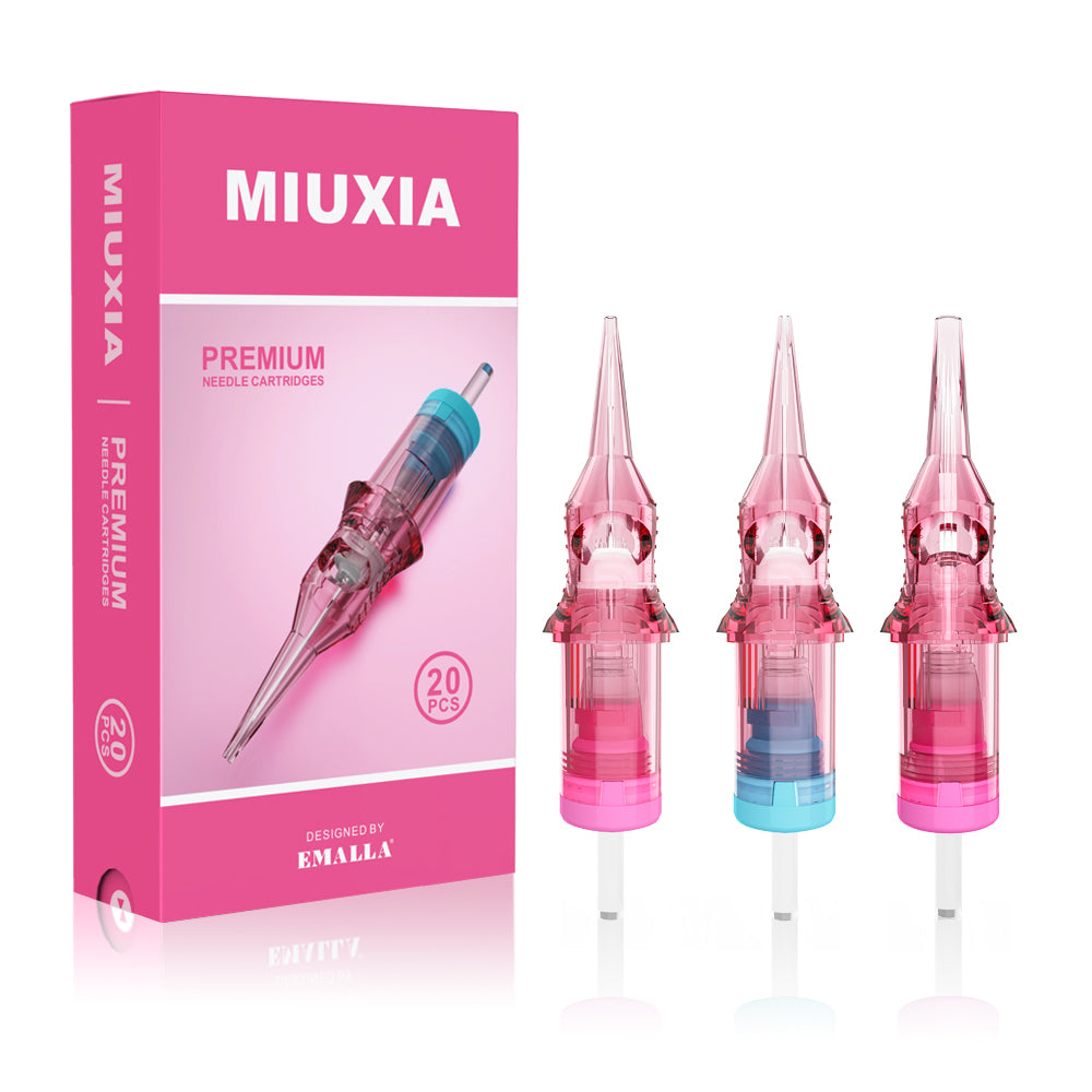 MIUXIA PMU Premium Cartridges V Tips Round Shader 20PCS