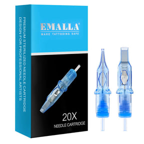 Package of EMALLA ELIOT Tattoo Cartridge Needles Hollow Point from front view