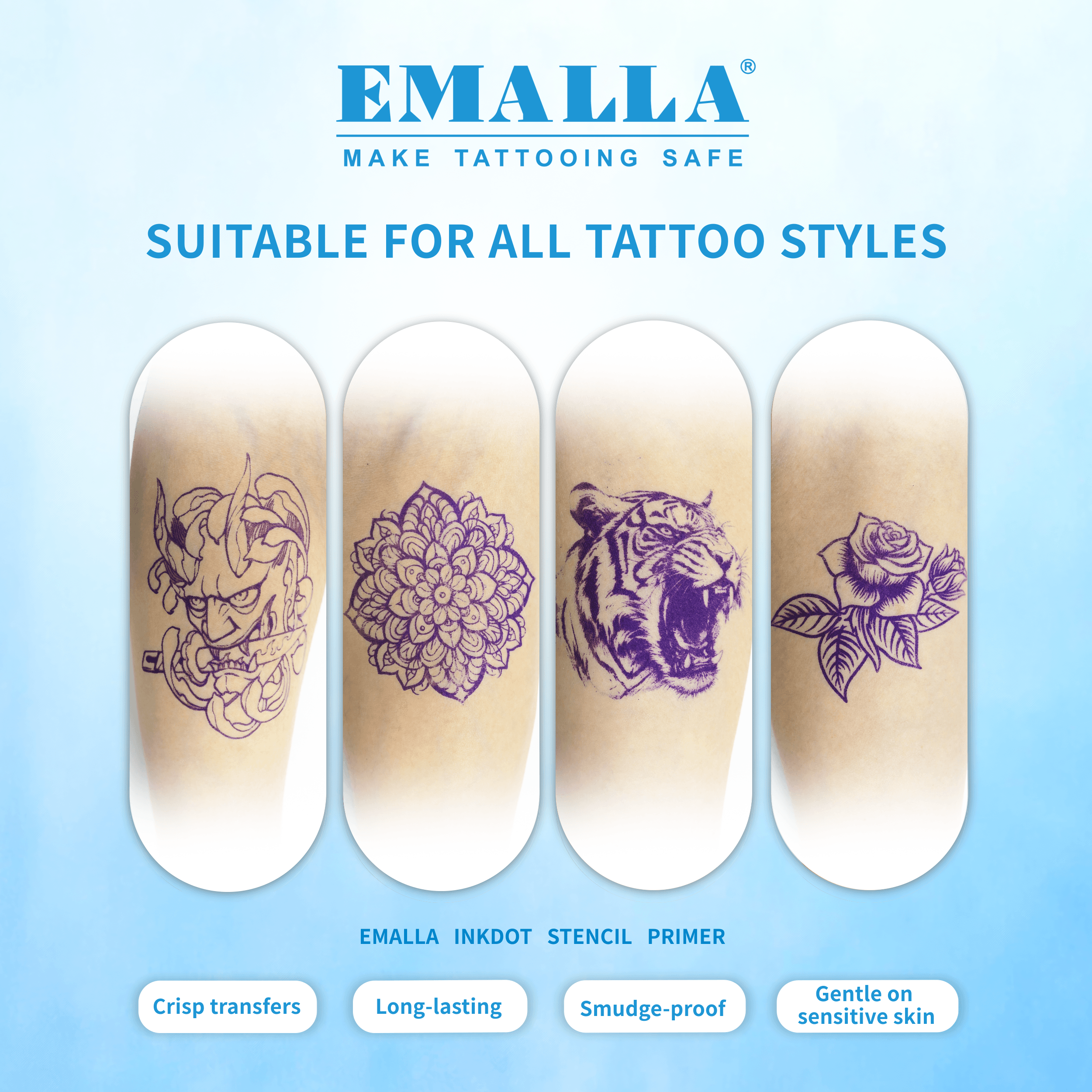 EMALLA INKDOT Professional Stencil Primer: Suitable for all tattoo styles