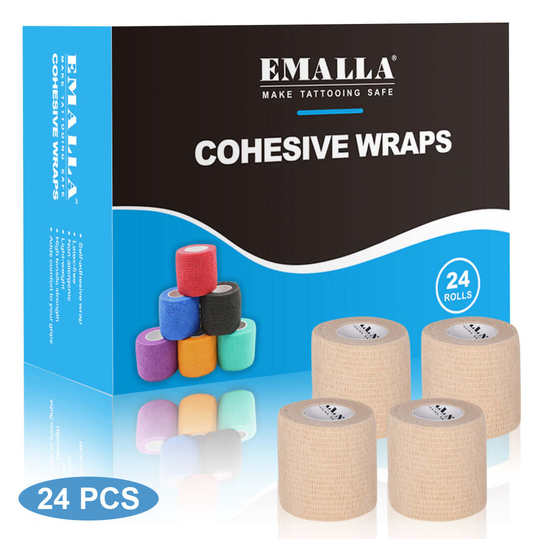 EMALLA Cohesive Wraps Solid Skin Color