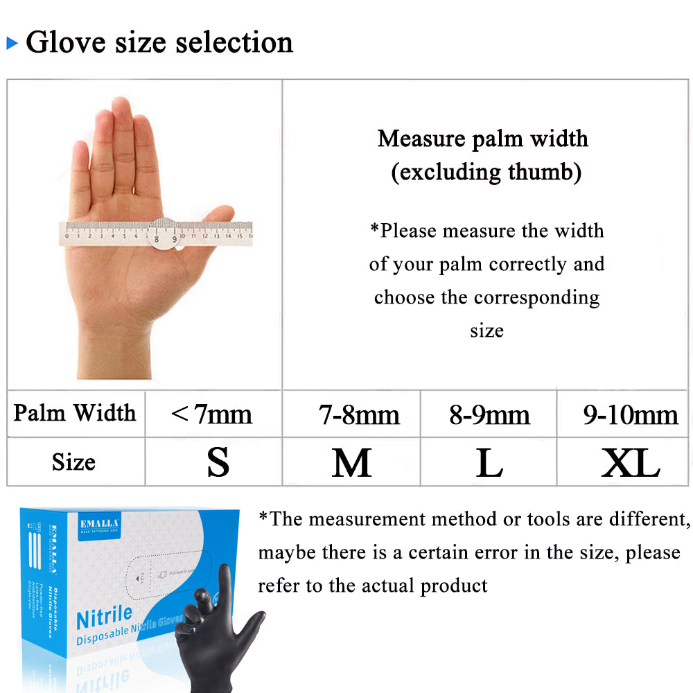 EMALLA Disposable Nitrile Gloves