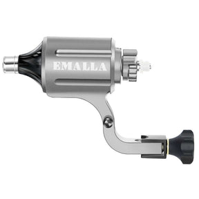EMALLA PRODX Rotary Tattoo Machine Silver from front view