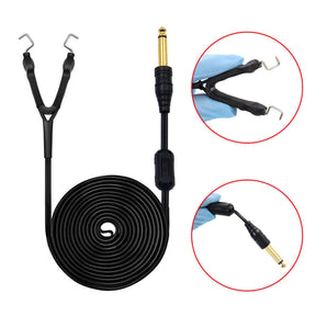 Details of EMALLA PR2-A Tattoo Clip Cord -7FT Long Professional Silicone Tattoo Machine Cables Hook Line
