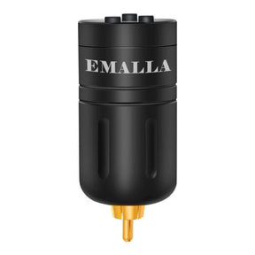 EMALLA Wireless Tattoo Battery Power Supply RCA Connect (1800mAh) from front view