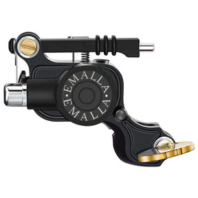 EMALLA E-REX Rotary Tattoo Machine in black color from front view